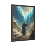 Moses Parting the Red Sea Framed Canvas - Deliverance Through Faith