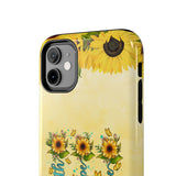 Faith, Hope, Love Sunflower Phone Case