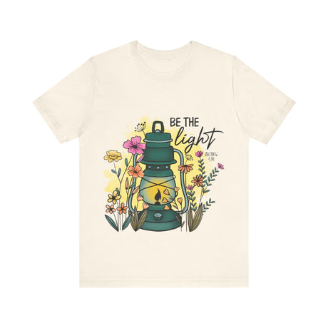 Be The Light Lantern & Flowers T-Shirt