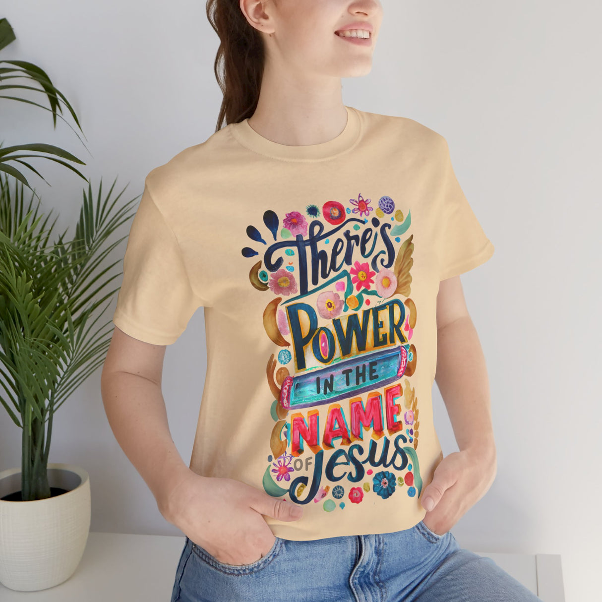 There’s Power in the Name of Jesus Graphic T-Shirt