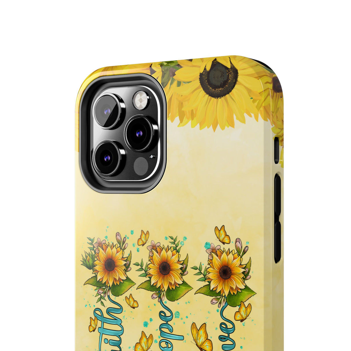 Faith, Hope, Love Sunflower Phone Case