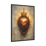 Sacred Heart of Jesus (Framed Canvas) - Eternal Love and Sacrifice