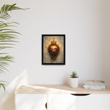 Sacred Heart of Jesus (Framed Canvas) - Eternal Love and Sacrifice