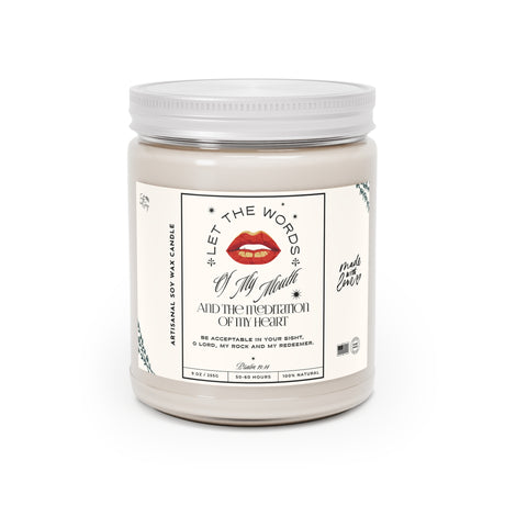 Let the Words Red Lips Artisanal Candle