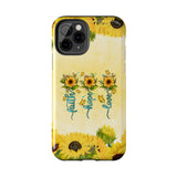 Faith, Hope, Love Sunflower Phone Case