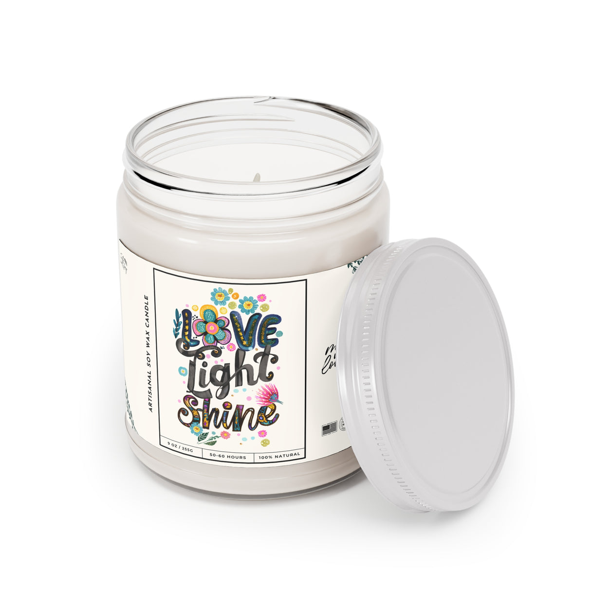 Love Light Shine Artisanal Soy Wax Candle