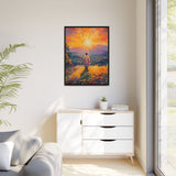 Jesus Overlooking the City (Framed Canvas) - Light of the World