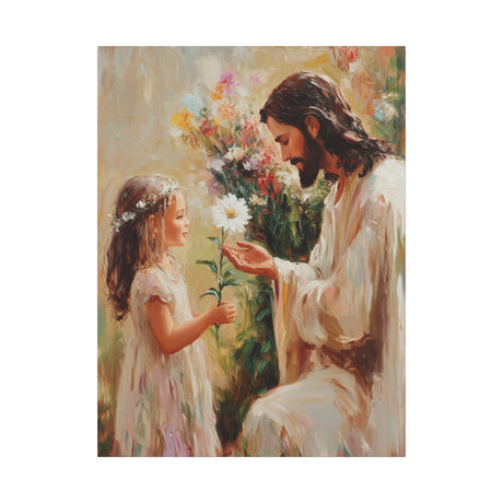 The Gift of Innocence Canvas - Jesus with the Child