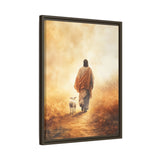 Jesus and the Lamb Framed Canvas - Guided by Grace