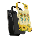 Faith, Hope, Love Sunflower Phone Case