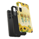 Faith, Hope, Love Sunflower Phone Case