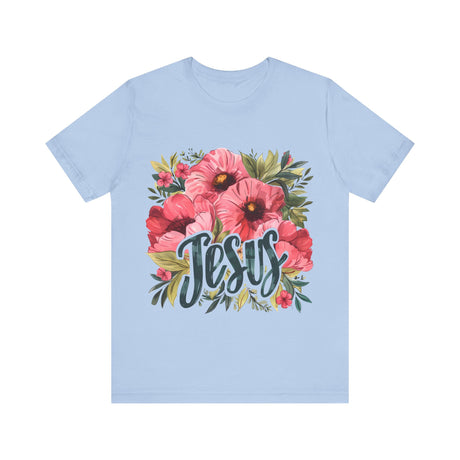 Floral Jesus Graphic T-Shirt