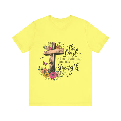 Floral Cross with Inspirational Quote T-Shirt