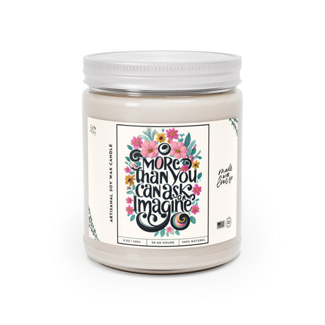 More Than You Can Ask or Imagine Floral Design Artisanal Candle