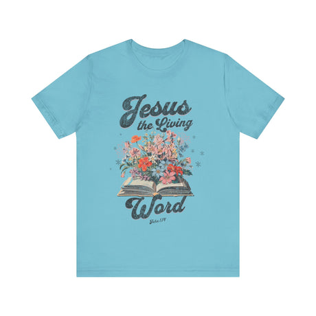 Jesus the Living Word Floral Bible T-Shirt