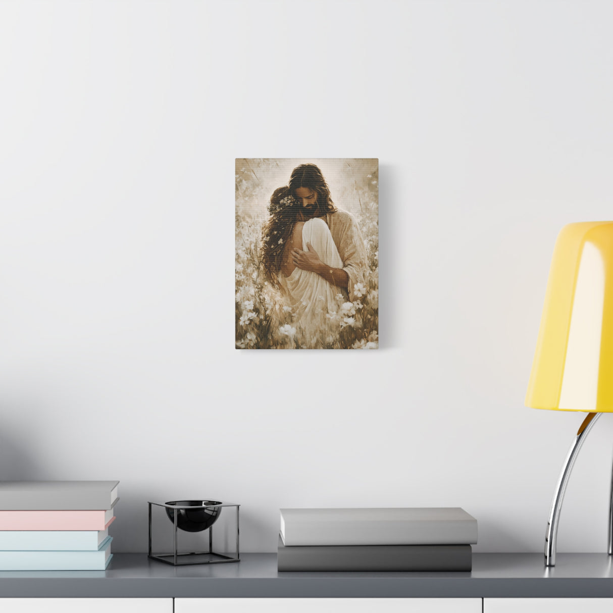 The Embrace of Grace Canvas - Jesus Holding His Beloved