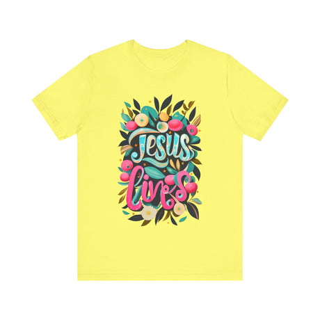 Floral Jesus Lives T-Shirt