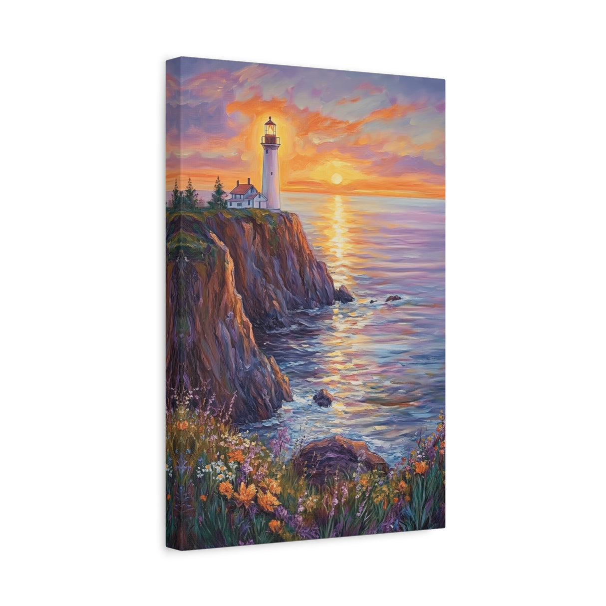 Lighthouse by the Sea Canvas - You Are the Light of the World