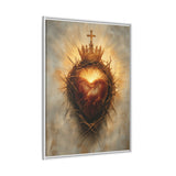 Sacred Heart of Jesus (Framed Canvas) - Eternal Love and Sacrifice