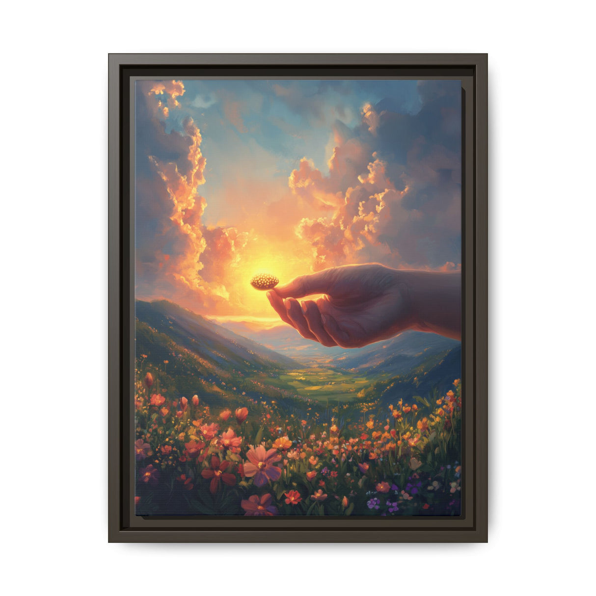 Faith as a Mustard Seed Framed Canvas - The Power of Belief