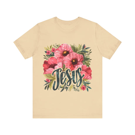 Floral Jesus Graphic T-Shirt