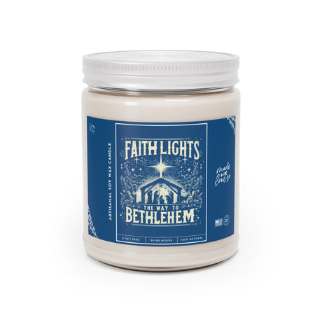 The Way to Bethlehem Faith Lights Artisanal Candle