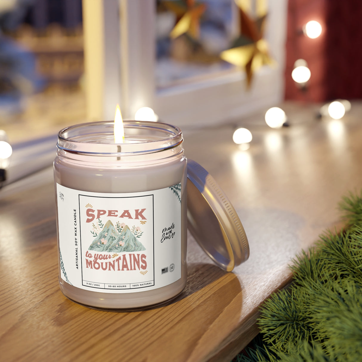 Speak to Your Mountains Artisanal Soy Wax Candle