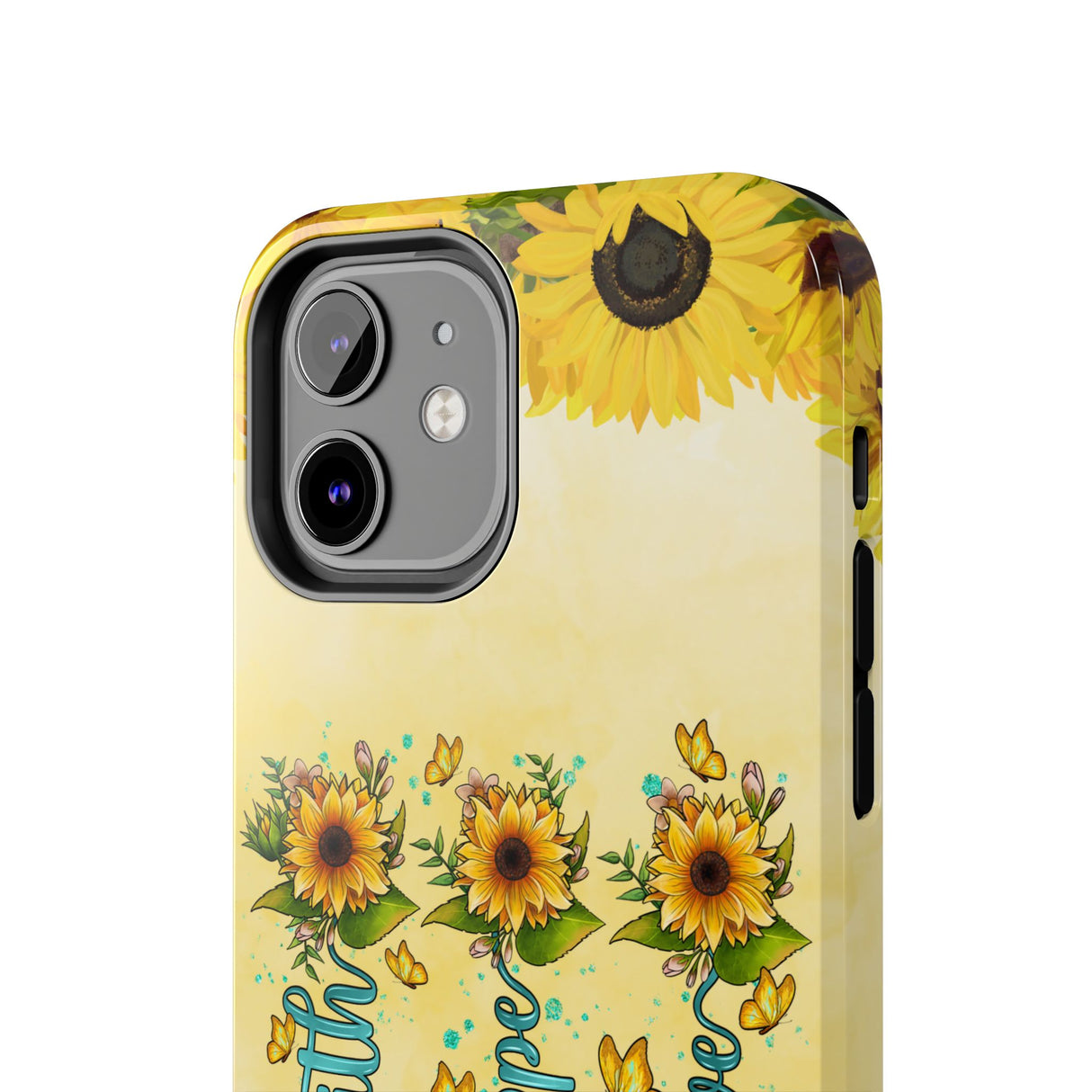 Faith, Hope, Love Sunflower Phone Case