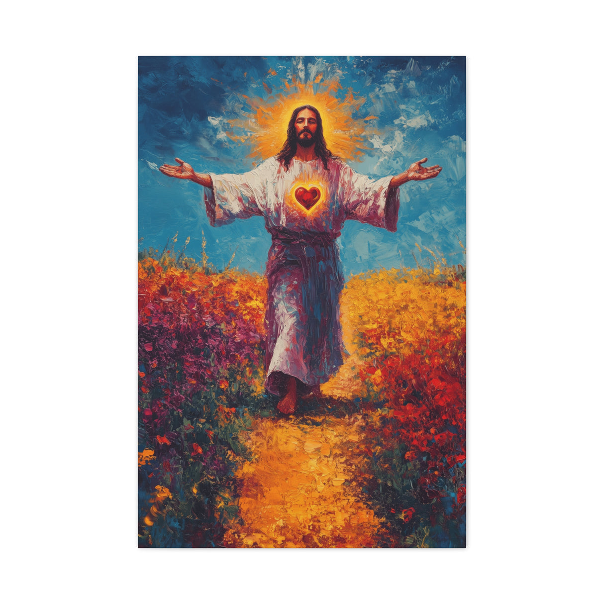 Sacred Heart of Jesus Canvas - Love That Redeems