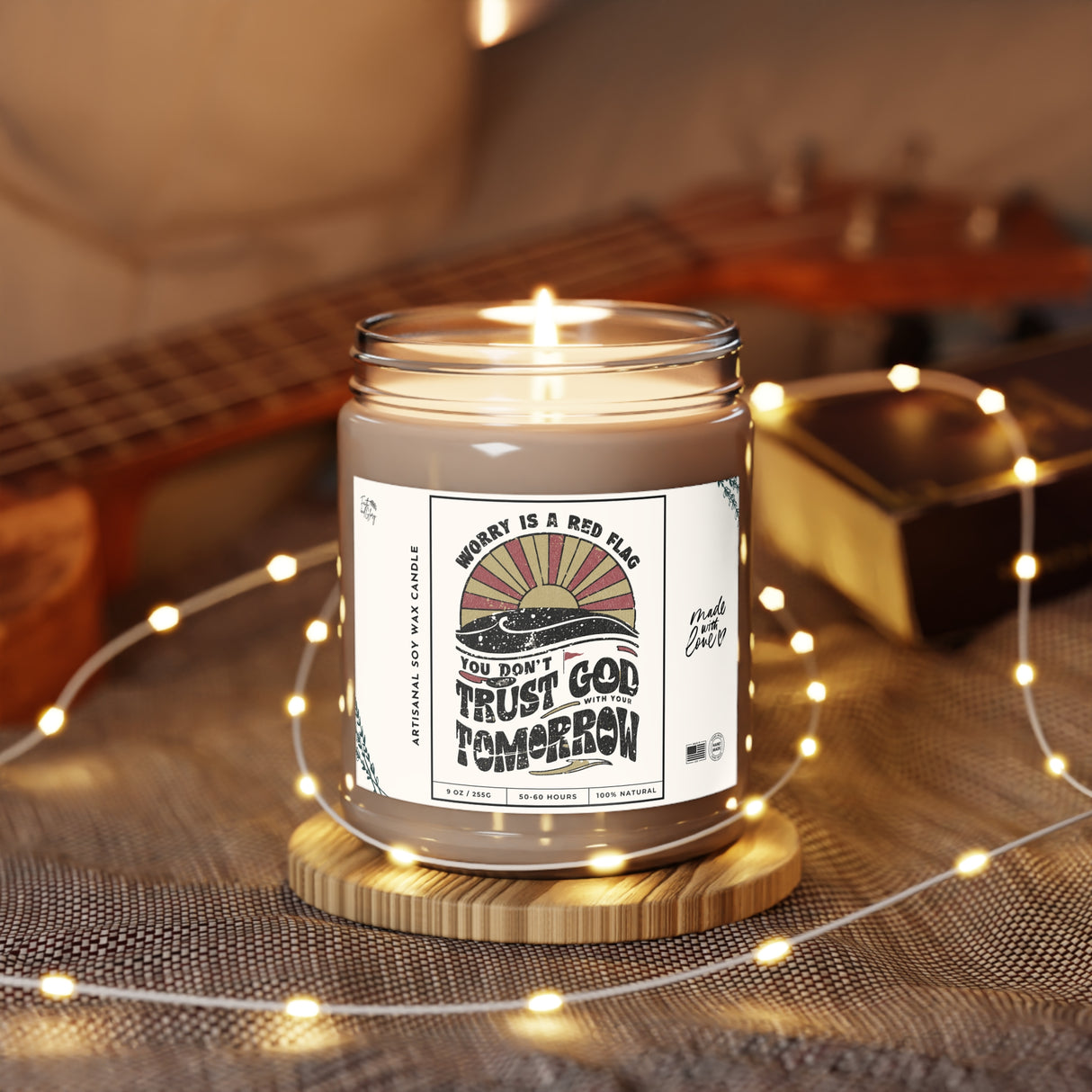 Worry is a Red Flag Artisanal Soy Wax Candle