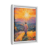 Jesus Overlooking the City (Framed Canvas) - Light of the World