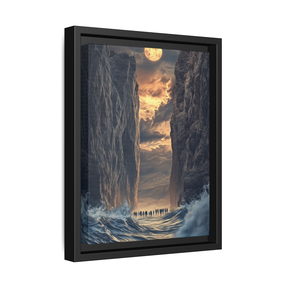 The Parting of the Red Sea Framed Canvas - A Passage of Faith