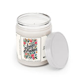 I Will Not Be Shaken Floral Design Artisanal Candle