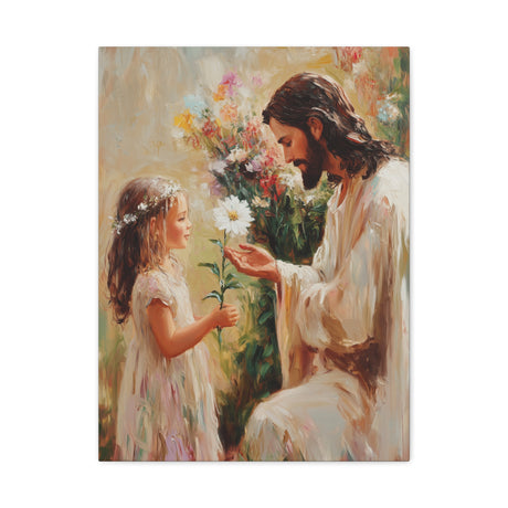 The Gift of Innocence Canvas - Jesus with the Child