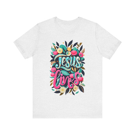 Floral Jesus Lives T-Shirt