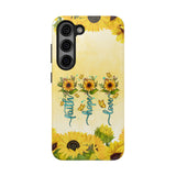 Faith, Hope, Love Sunflower Phone Case