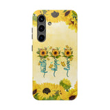 Faith, Hope, Love Sunflower Phone Case