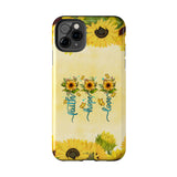 Faith, Hope, Love Sunflower Phone Case