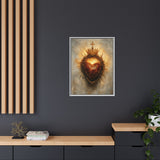 Sacred Heart of Jesus (Framed Canvas) - Eternal Love and Sacrifice