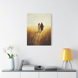 Walking in Faith Canvas - Jesus in the Fields of Grace