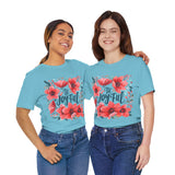 Be Joyful Floral Graphic T-Shirt