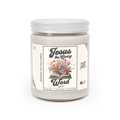 Jesus the Living Word Artisanal Candle