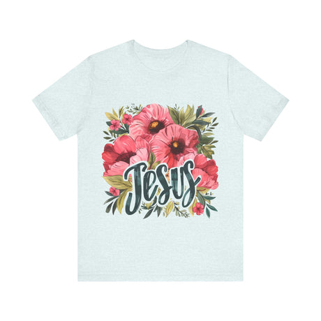 Floral Jesus Graphic T-Shirt