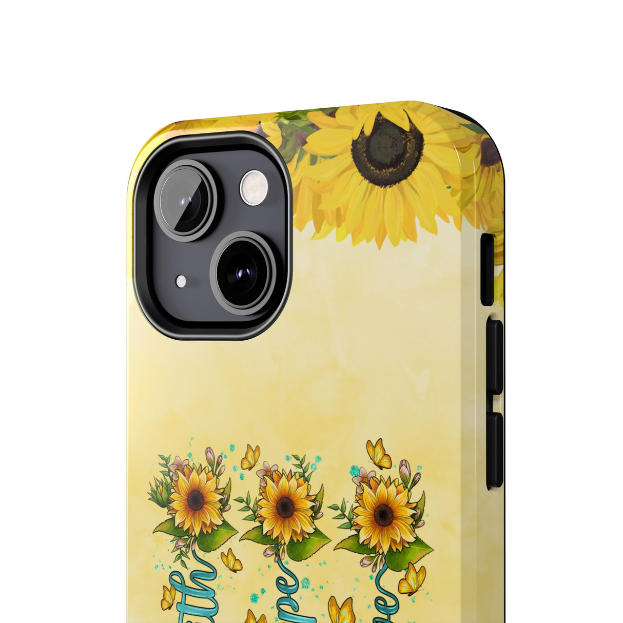 Faith, Hope, Love Sunflower Phone Case