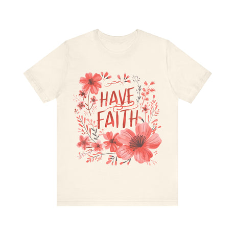 Have Faith Floral Design T-Shirt