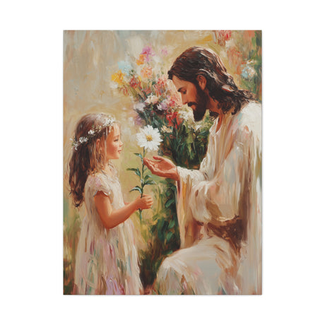 The Gift of Innocence Canvas - Jesus with the Child