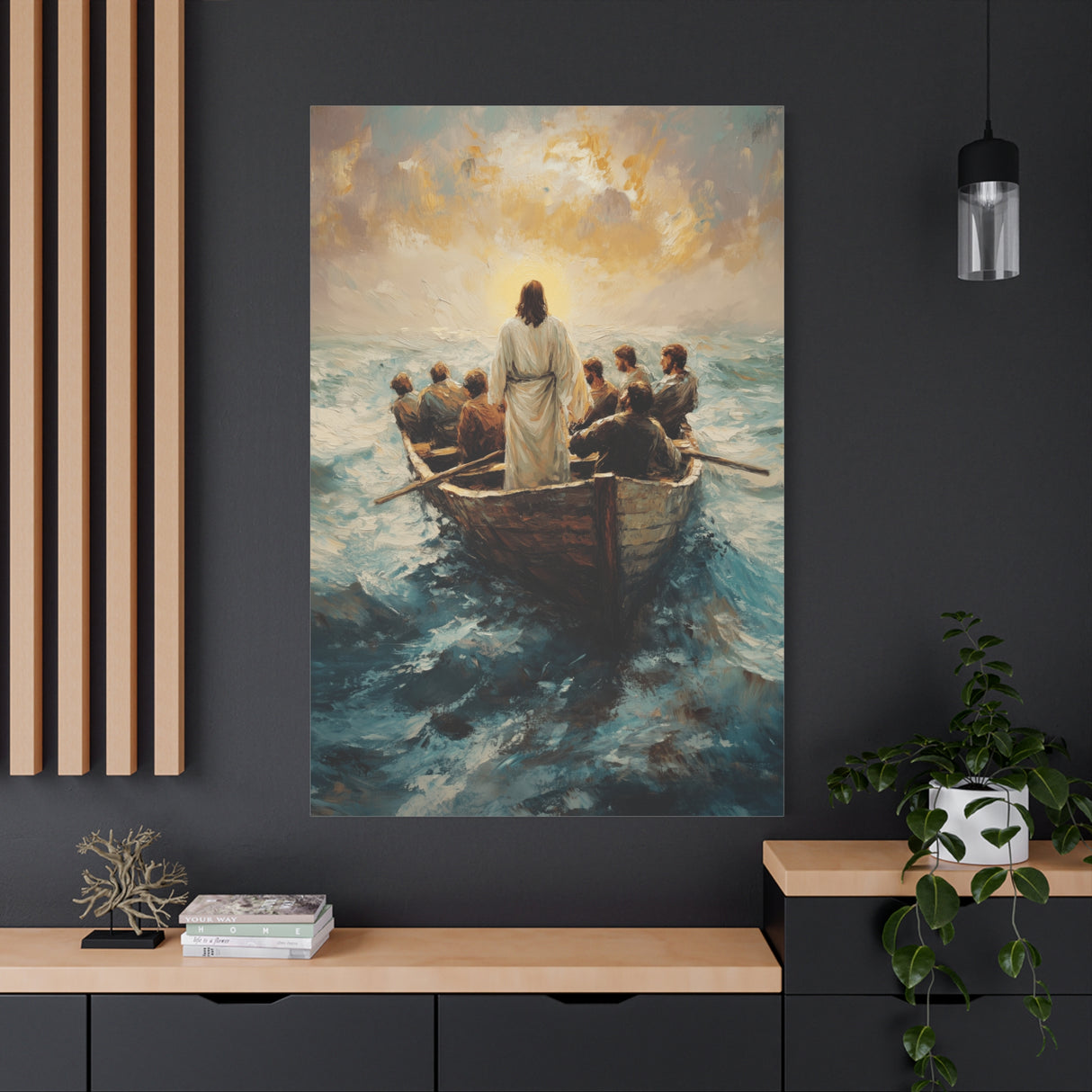Guided by Faith Canvas - Jesus Calms the Storm