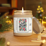 I Will Not Be Shaken Floral Design Artisanal Candle