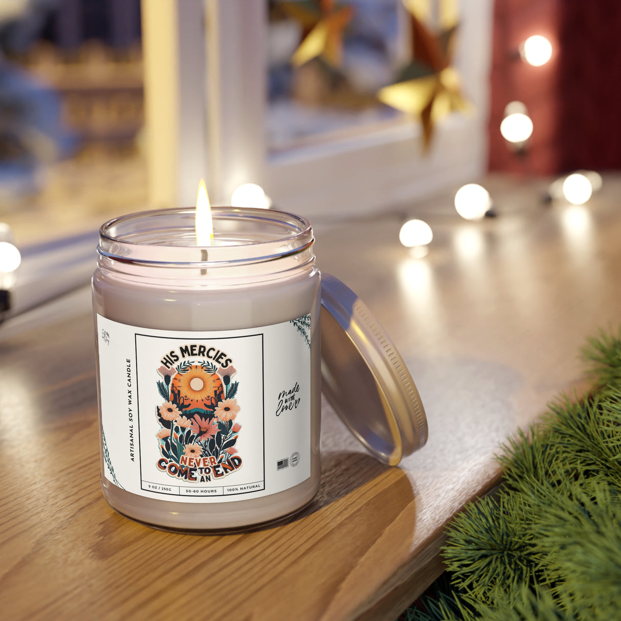 His Mercies Never Come to an End Artisanal Candle
