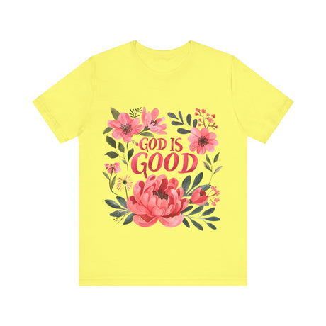 God is Good Floral Design T-Shirt